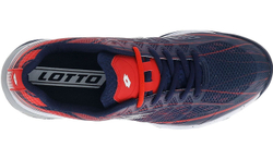 Мужские кроссовки теннисные Lotto Mirage 300 Clay - navy blue/all white/red poppy