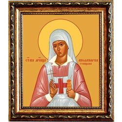 Аполлинария Тупицына Святая мученица. Икона на холсте.