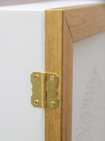 Ключница настенная "Прованс" 34*24*7см, из массива дерева с резной дверцей