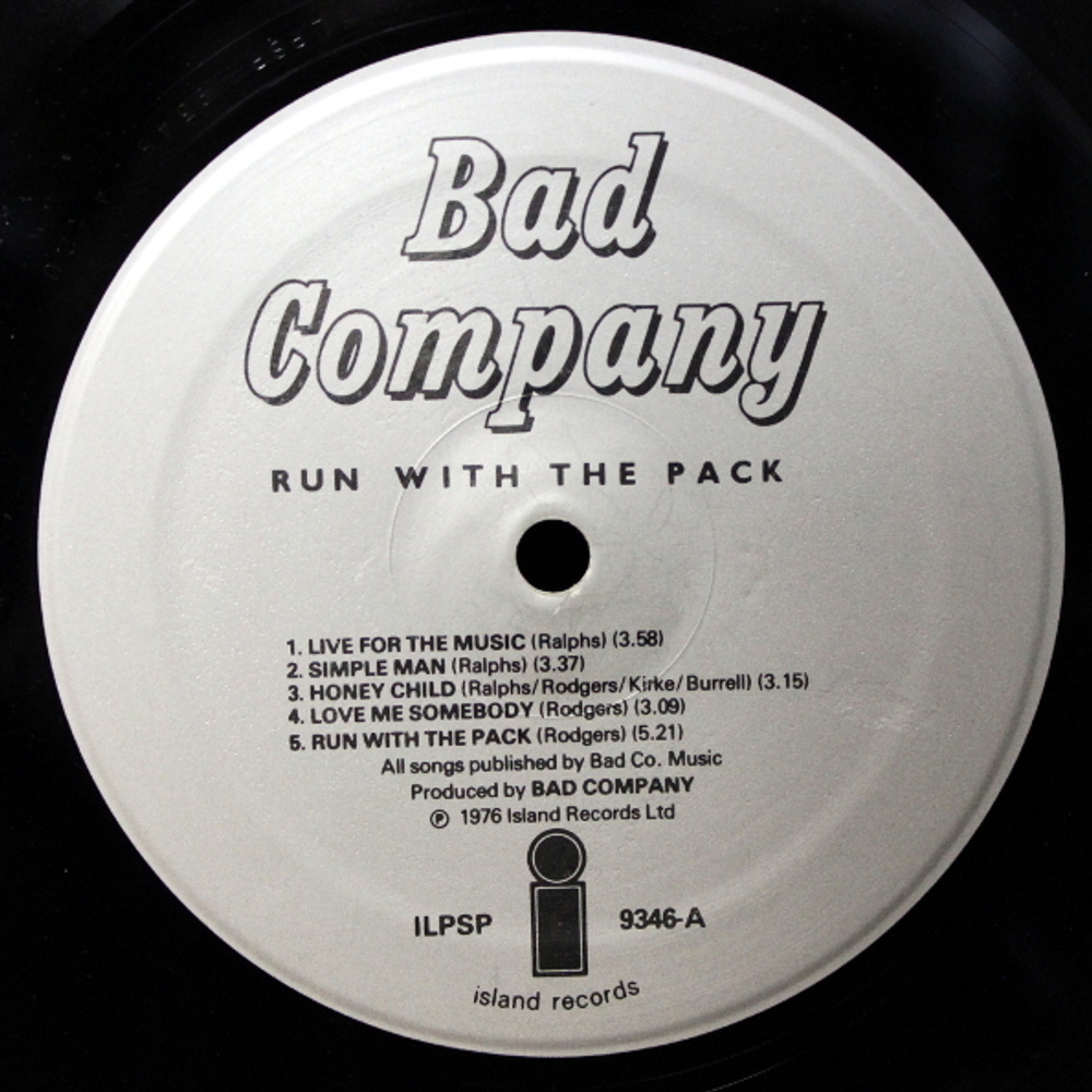 Bad Company / Run With The Pack (LP)