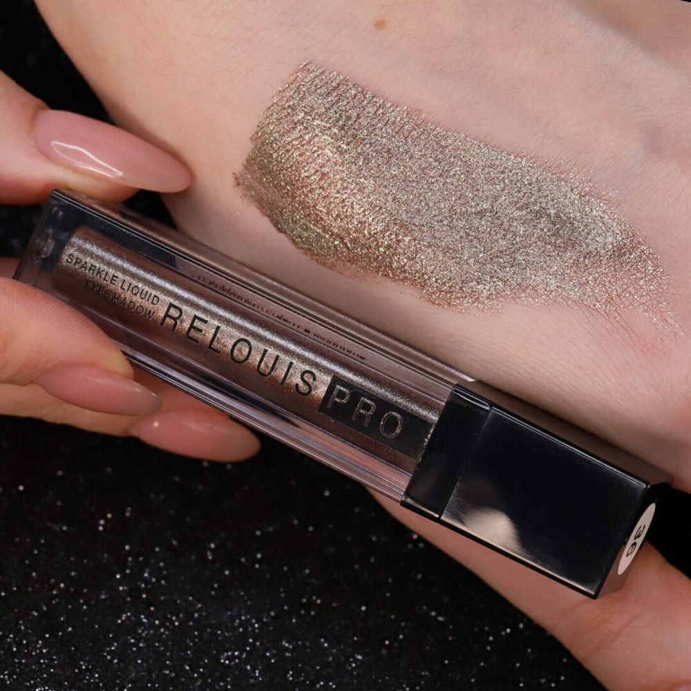Тени для век жидкие сияющие тон 36 Brilliant Eveni «Relouis PRO Sparkle Liquid» 5 мл