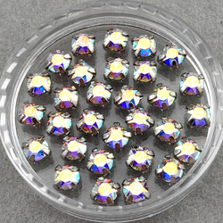 Swarovski 1088 XIRIUS Chaton в оправах, Crystal AB/Platinum