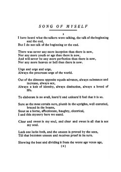 Song of myself | Whitman Walt