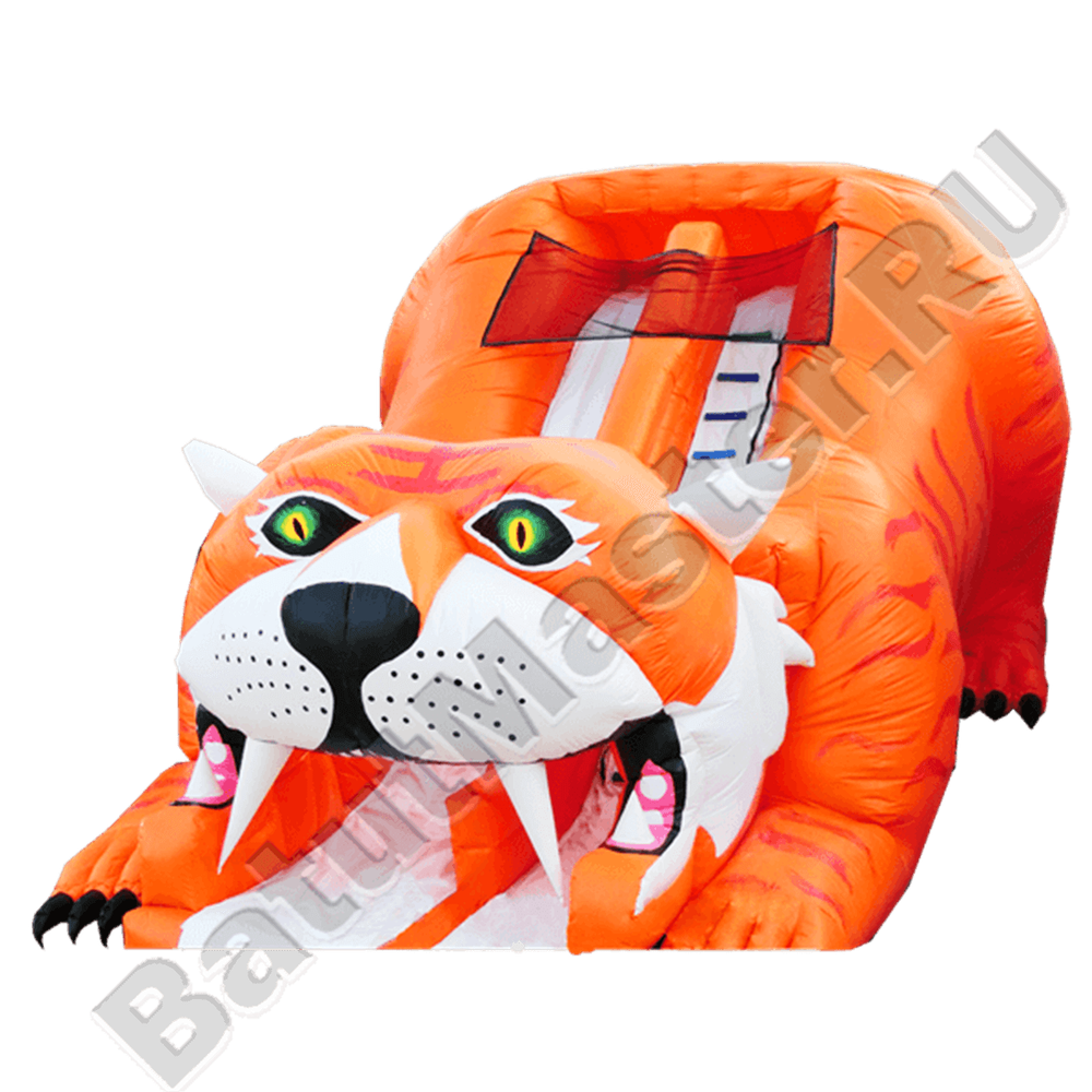Детский надувной батут-горка "Тигр"