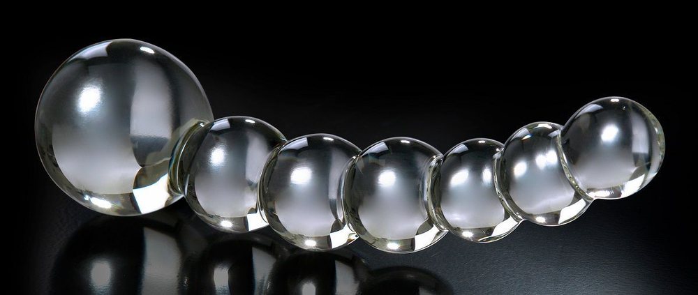 Прозрачный стеклянный стимулятор Icicles №66 - 12 см. (Цвет: прозрачный)