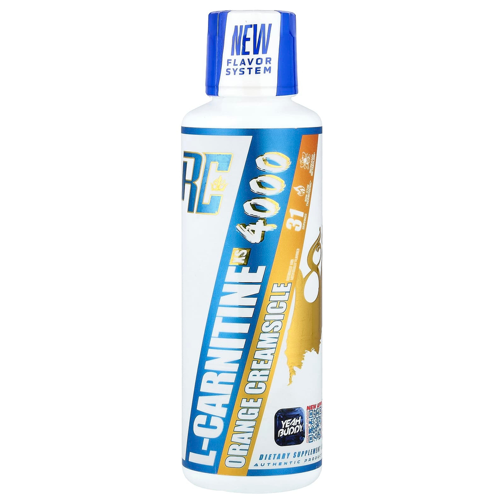 Ronnie Coleman, L-карнитин RS™ 4000, апельсиновый крем, 465 мл (15,72 жидк. унции)