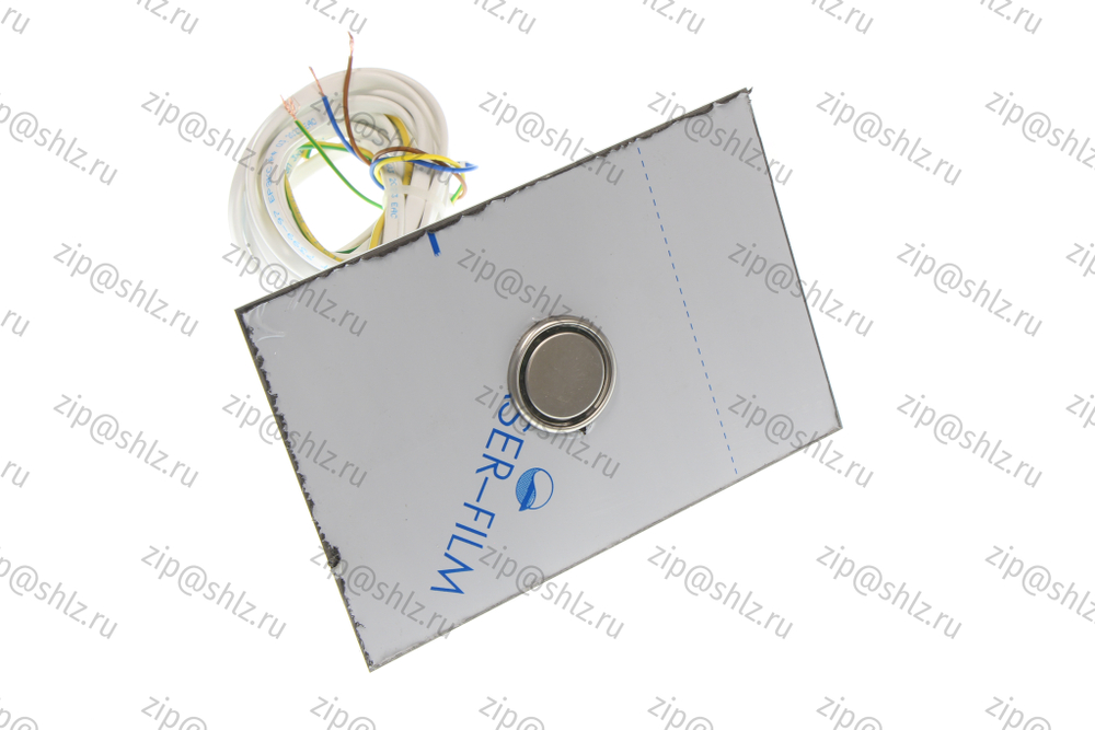 Пост кнопочный вызывной, красная подсветка, шлифованная нержавеющая сталь, символ кнопки "Пустая", ПЛВ13И-Н1М0100ЩУ3, 0501Ч.12.00.400ВН