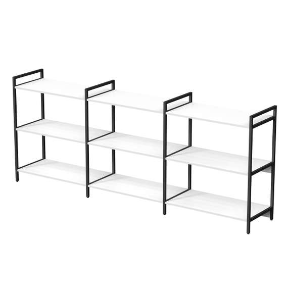 10ССТ.3.800 Стеллаж средний тройной 3 полки, широкий (2360*400*952)