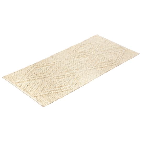 Ковер из шерсти и переработанного хлопка shillong из коллекции ethnic, 70x160см