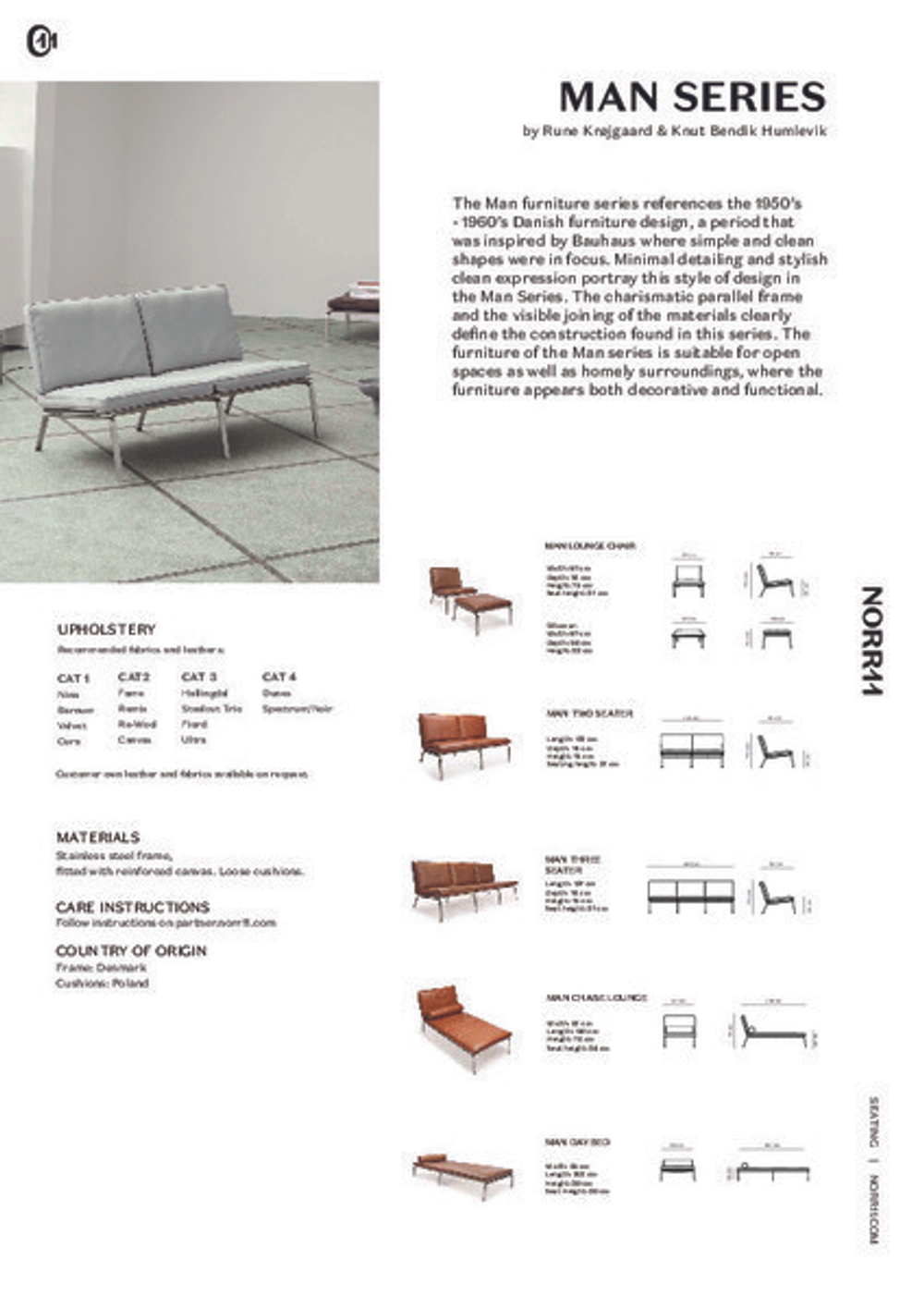 Диван Man, двухместный