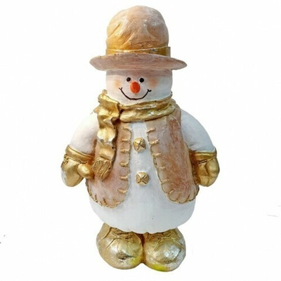 Фигурка Снеговик в шляпе H-36см