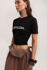 Брюки о-силуэта на кулисе