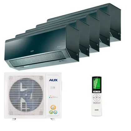 Мульти сплит система AUX на 5 комнат (25+25+25+25+25 кв.м.) Comfort Black