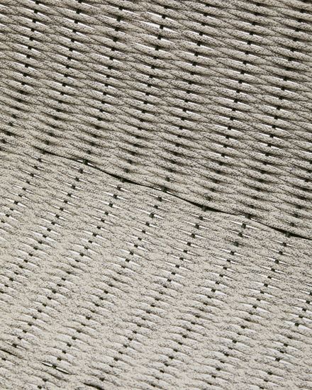 Кресло Maurina из оцинкованной стали зеленого цвета и серой веревки La Forma Испания