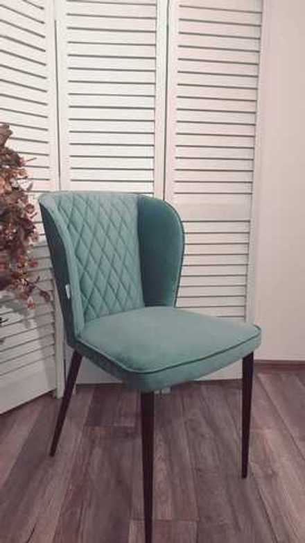 Стул НЕКСТ Barkhat 88 Бирюзовый, велюр без "пальчиковый"/ черный каркас М-City