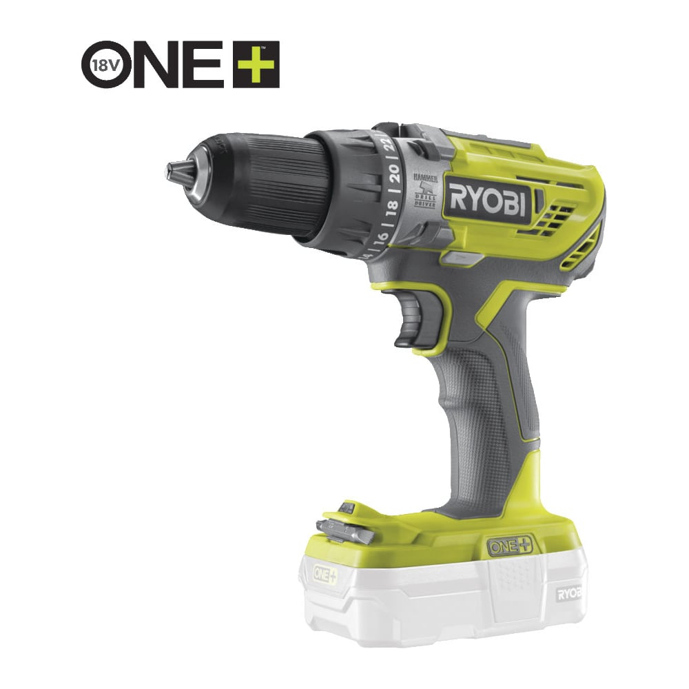 Ударная дрель-шуруповерт Ryobi ONE+ R18PD3-0  без аккумулятора в комплекте 5133002888