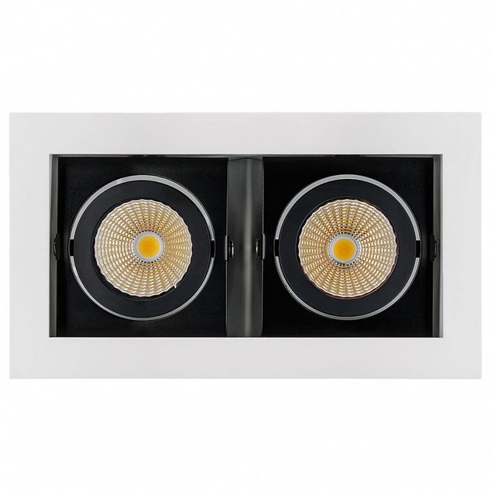 Встраиваемый светильник Arlight Cl-kardan CL-KARDAN-S180x102-2x9W Day (WH-BK, 38 deg)