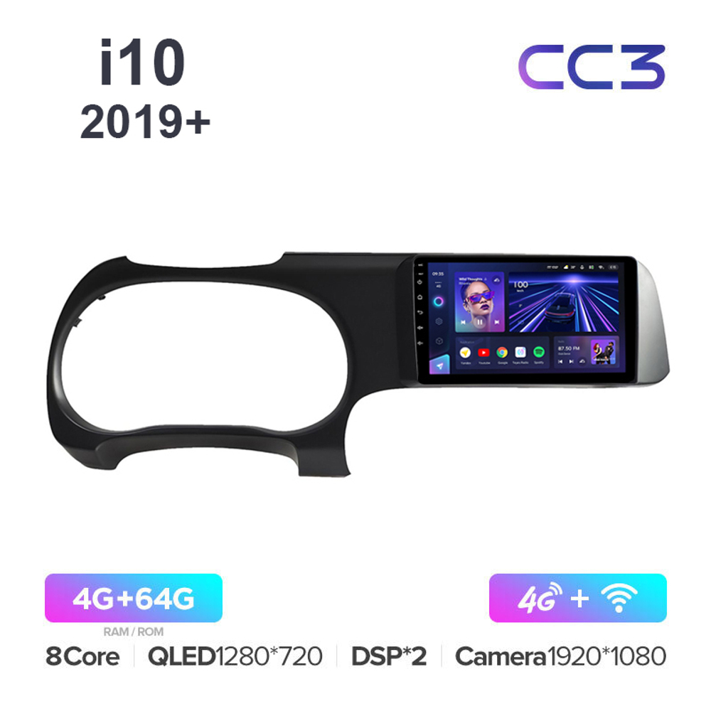 Teyes CC3 10,2"для Hyundai i10 2019+ лев.