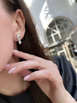 Серьги тигры лапки