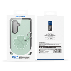 Чехол зеленого цвета (Clover Edition ) для Samsung Galaxy S26, серия Luvy Series Case (со съемным ремешком) от Dux Ducis