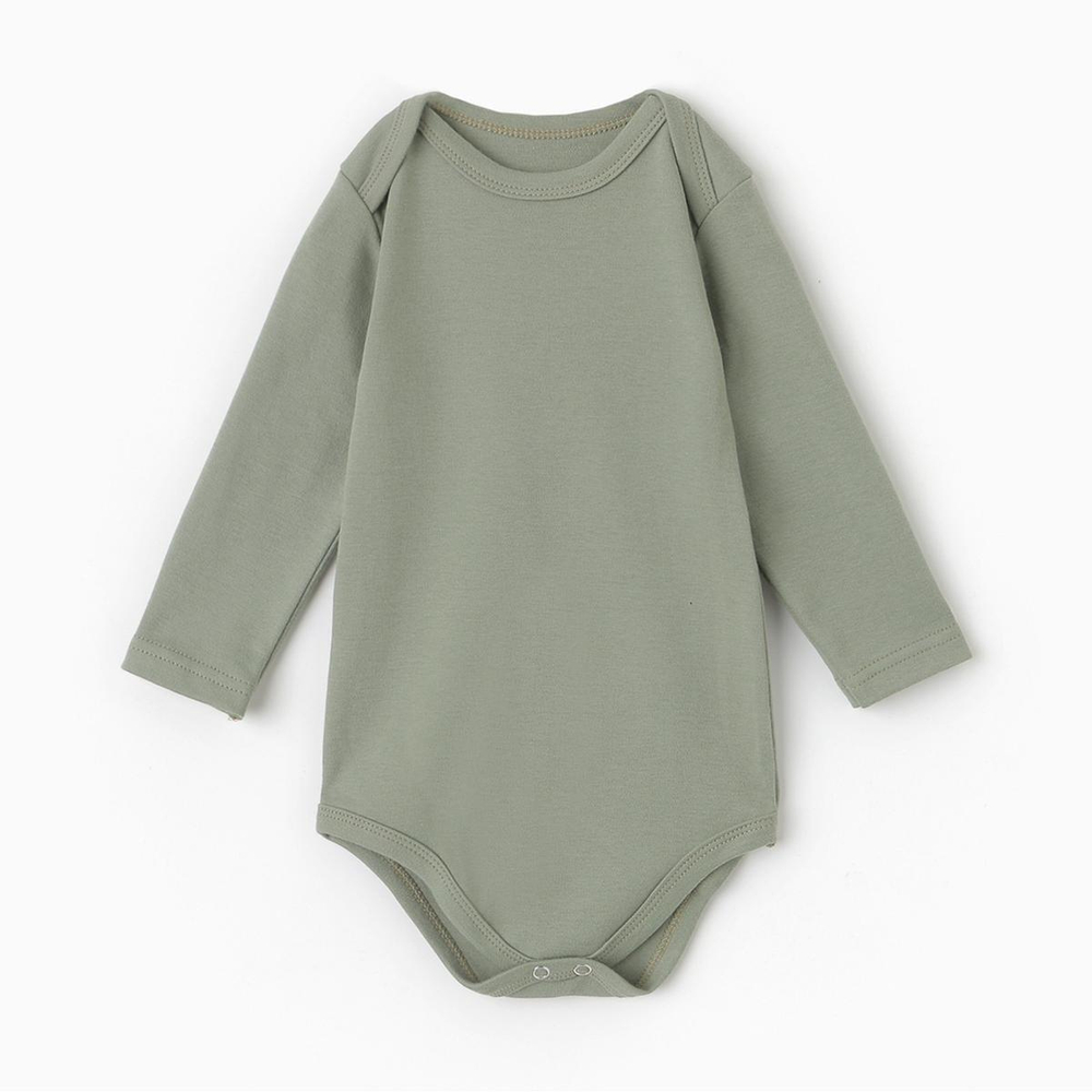 Боди детский, цвет хаки, р. 68 10134571 (Рыжик)