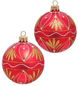 Элита НФШ-1205/3 Набор ел.украшений Шар 2шт «Соната» 80 мм