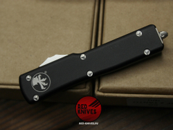 Нож Microtech UTX-70 A+++ Standard S/E - серый апокалиптик клинок, черная рукоять