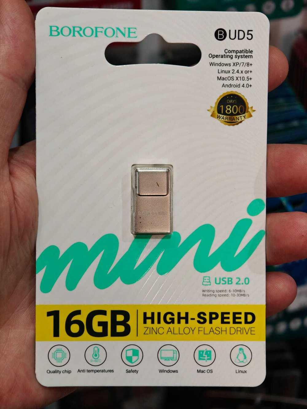 USB карта памяти BOROFONE BUD5 16ГБ