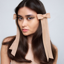 Бант "Мэри" облегченный бежевый