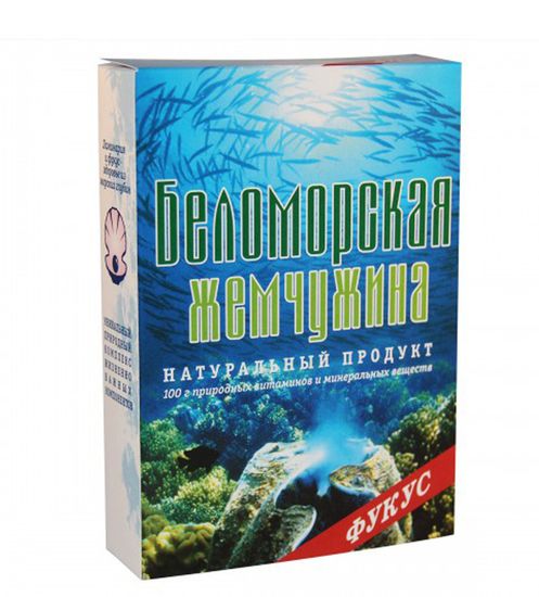 Фукус сушеный молотый "Беломорская жемчужина", 100г.