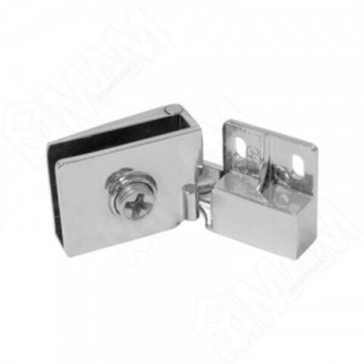 Петля мебельная ВАЛМАКС  для стекл. двери, хром D/15 CR. CH (2 шт)