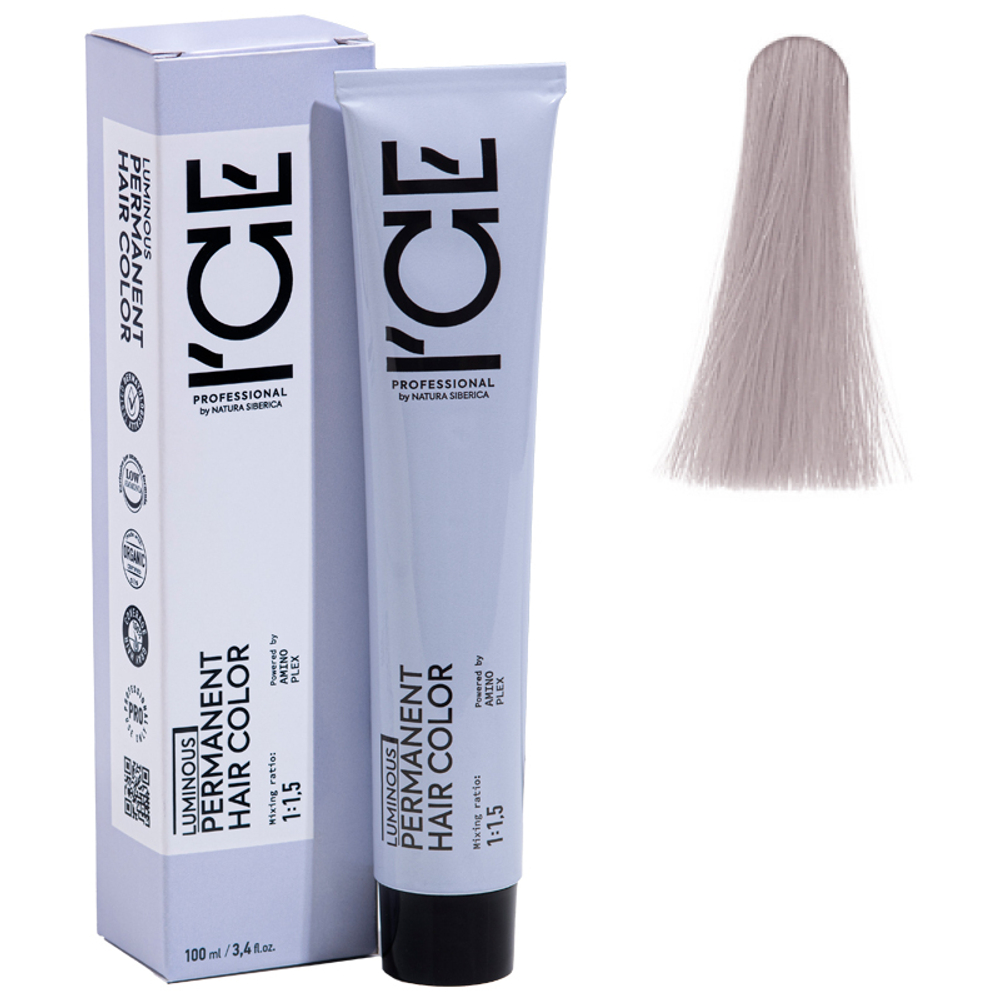 10.12 крем-краска ICE Permanent экстра светлый блонд пепельно-фиолетовый - 100 мл.