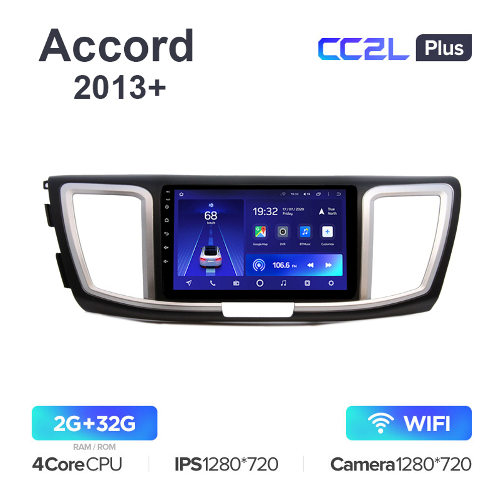 Teyes CC2L Plus 9" для Honda Accord 2013+