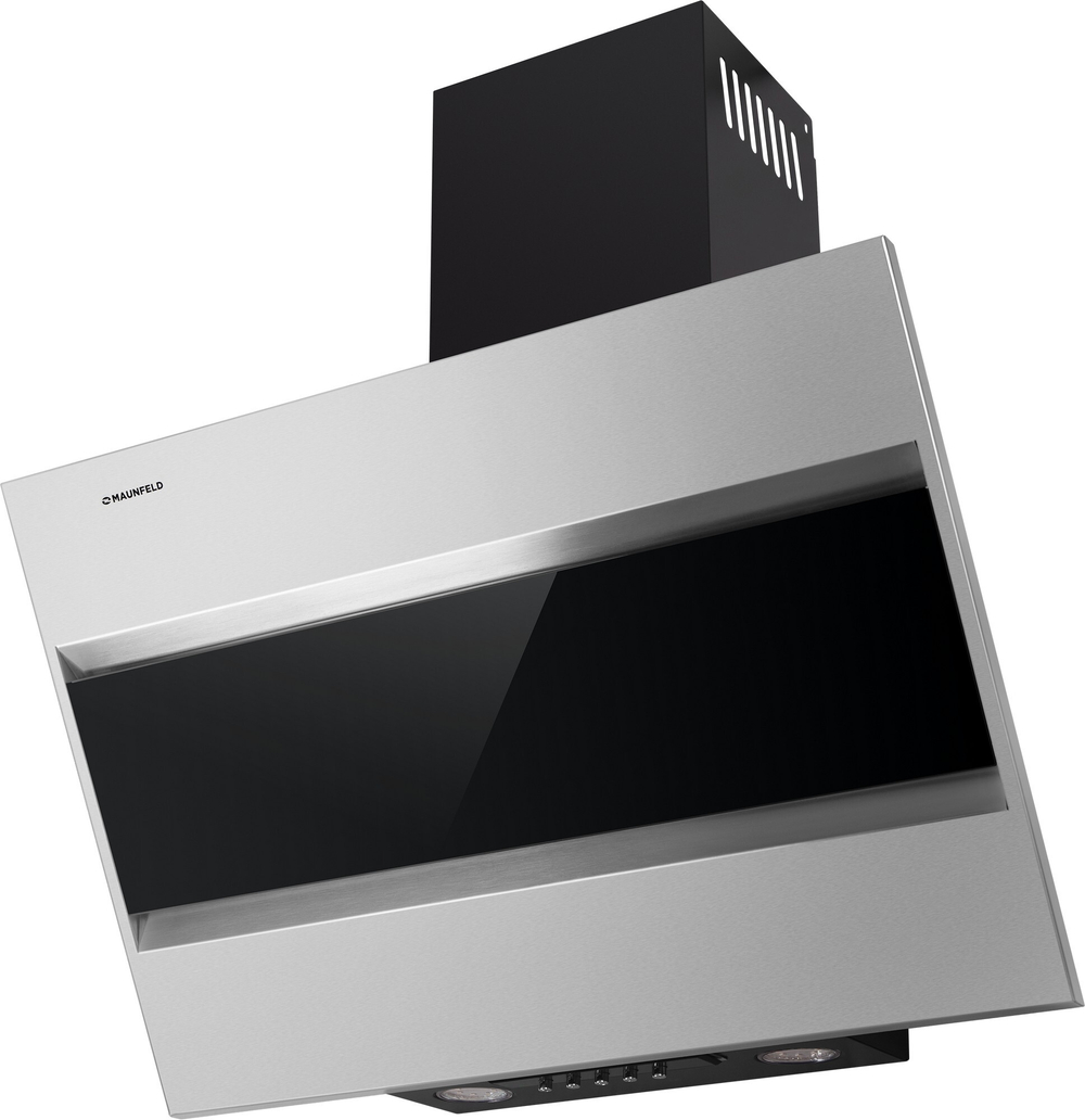 Кухонная вытяжка MAUNFELD Bridge 60 нержавеющая сталь\черное стекло фото 2