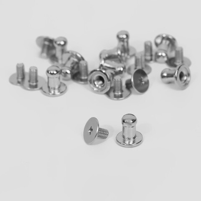 Винт кобурный (холнитен двусторон.) 9*5*8мм, 1шт., цв серебро