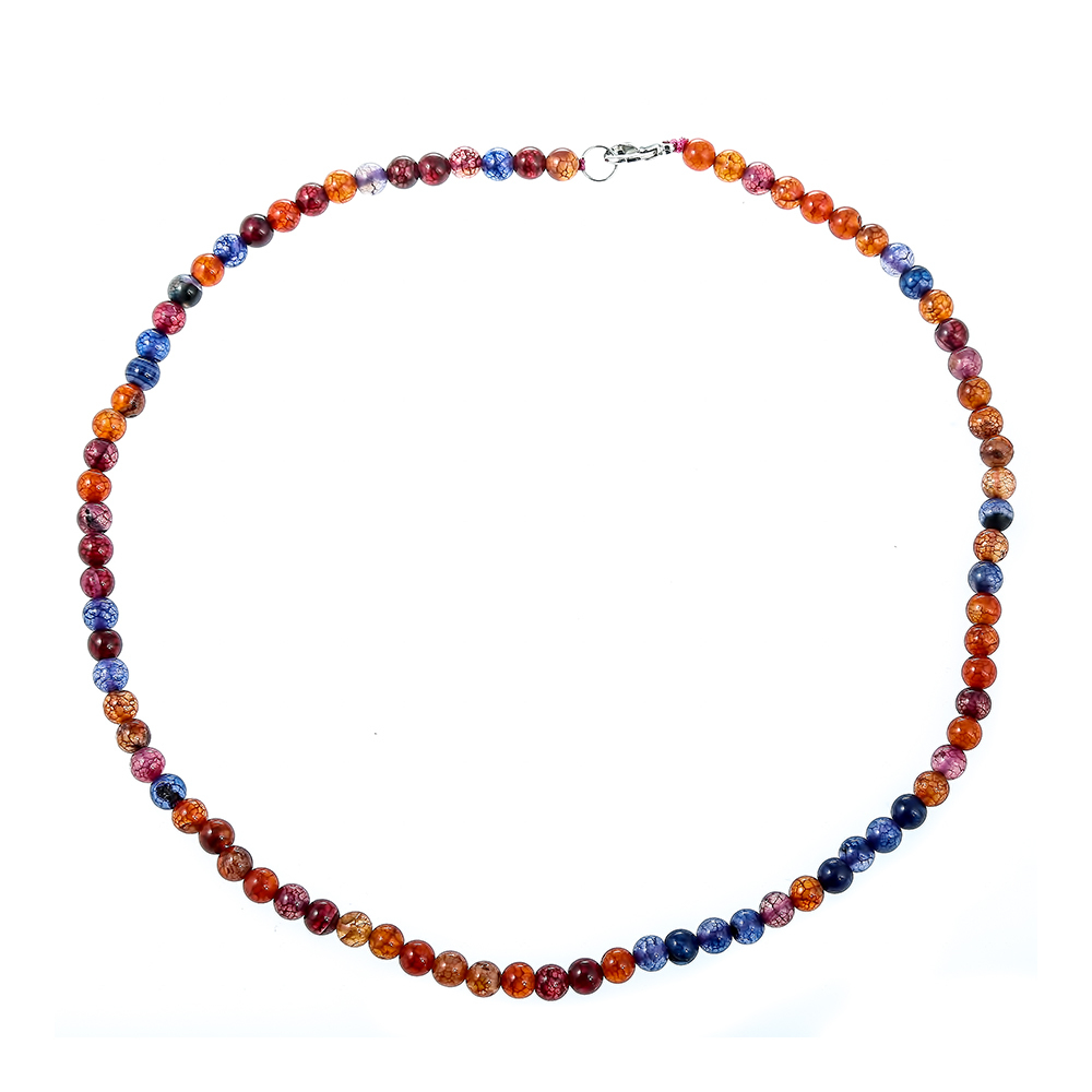 Бусы Агат, шар 0,6 см, цвет ассорти, 55 см 263069