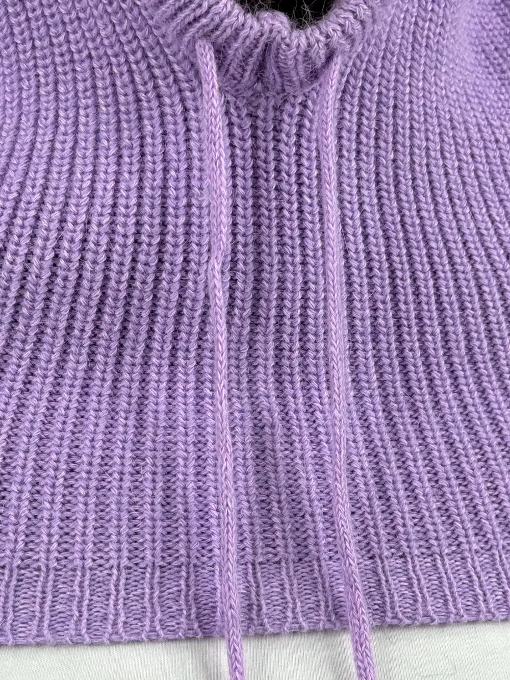 капор зимний и осенний капюшон- снуд вязаный ангора