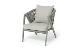 "Амстердам" кресло из искусственного ротанга, цвет серый