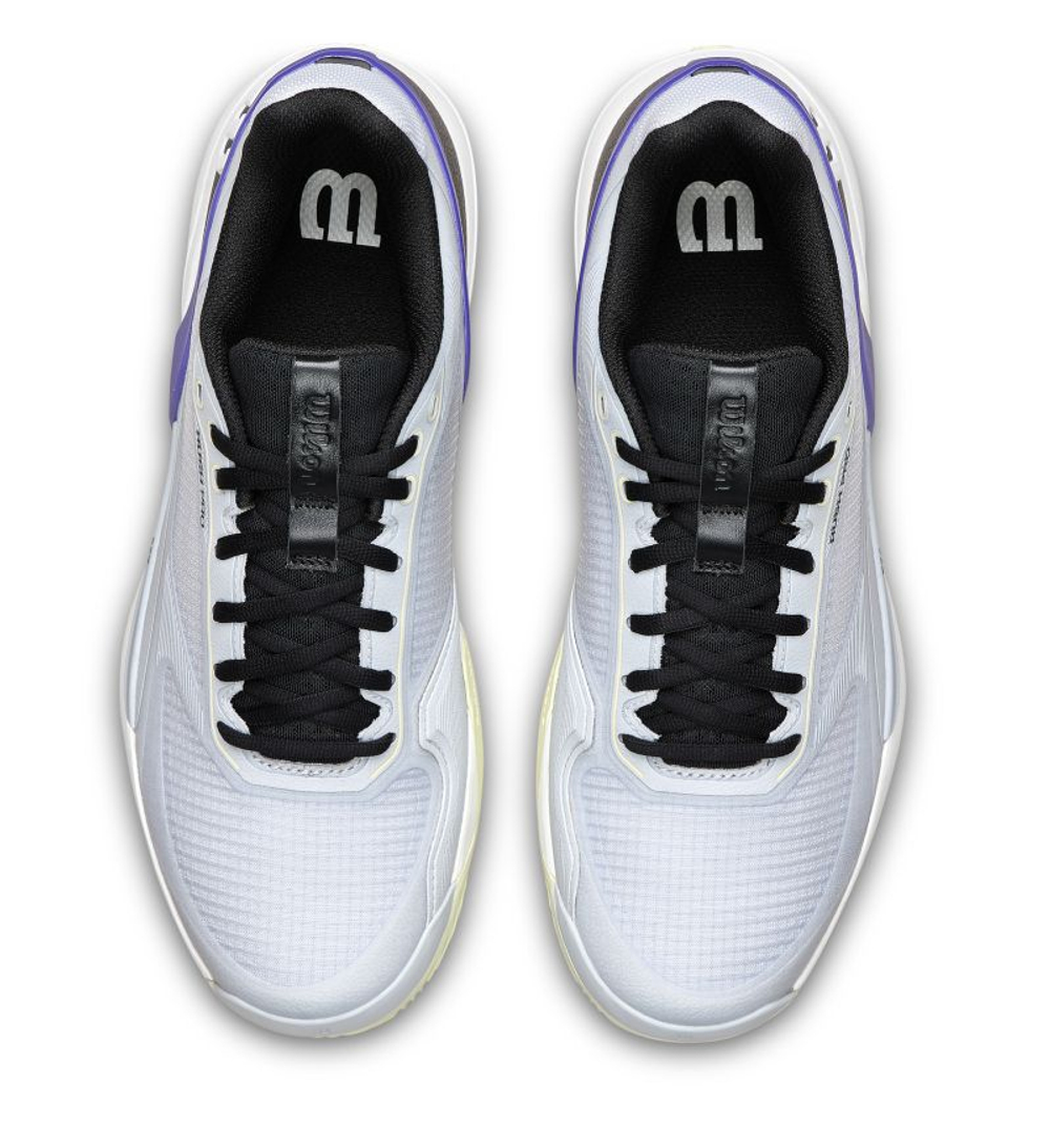 Мужские кроссовки теннисные Wilson Rush Pro 5 Clay - grey dawn/black/tender yellow