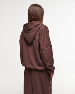 Zip-Up Hoodie LOGO French Roast