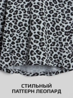 Лонгслив для девочки леопард