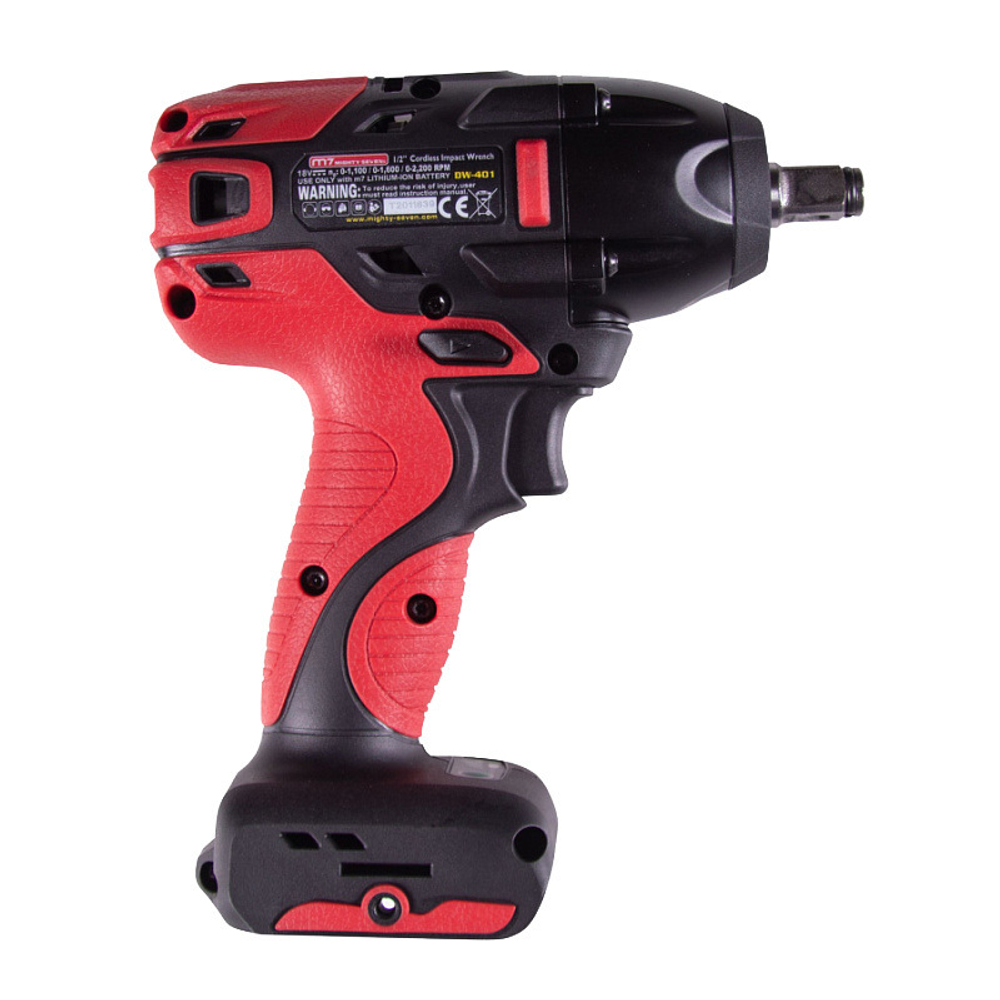 MIGHTY SEVEN (DW-401) Гайковерт аккумуляторный ударный 1/2", 813 Нм, 18 В, без аккумулятора и ЗУ