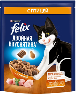 Felix 600г. Двойная вкуснятина с Птицей