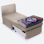 Кресло-кровать "Миник" Dream Beige (бежевый), купон "Хаски"
