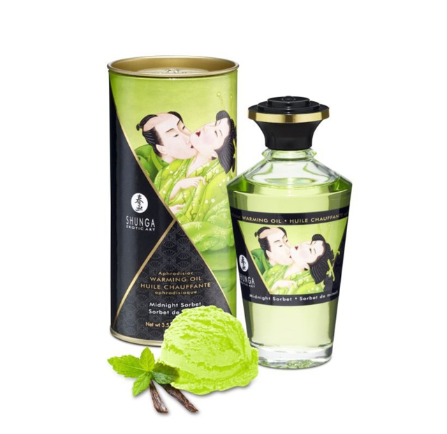 Возбуждающее масло SHUNGA “Интимные поцелуи” для оральных ласк - Полночный щербет