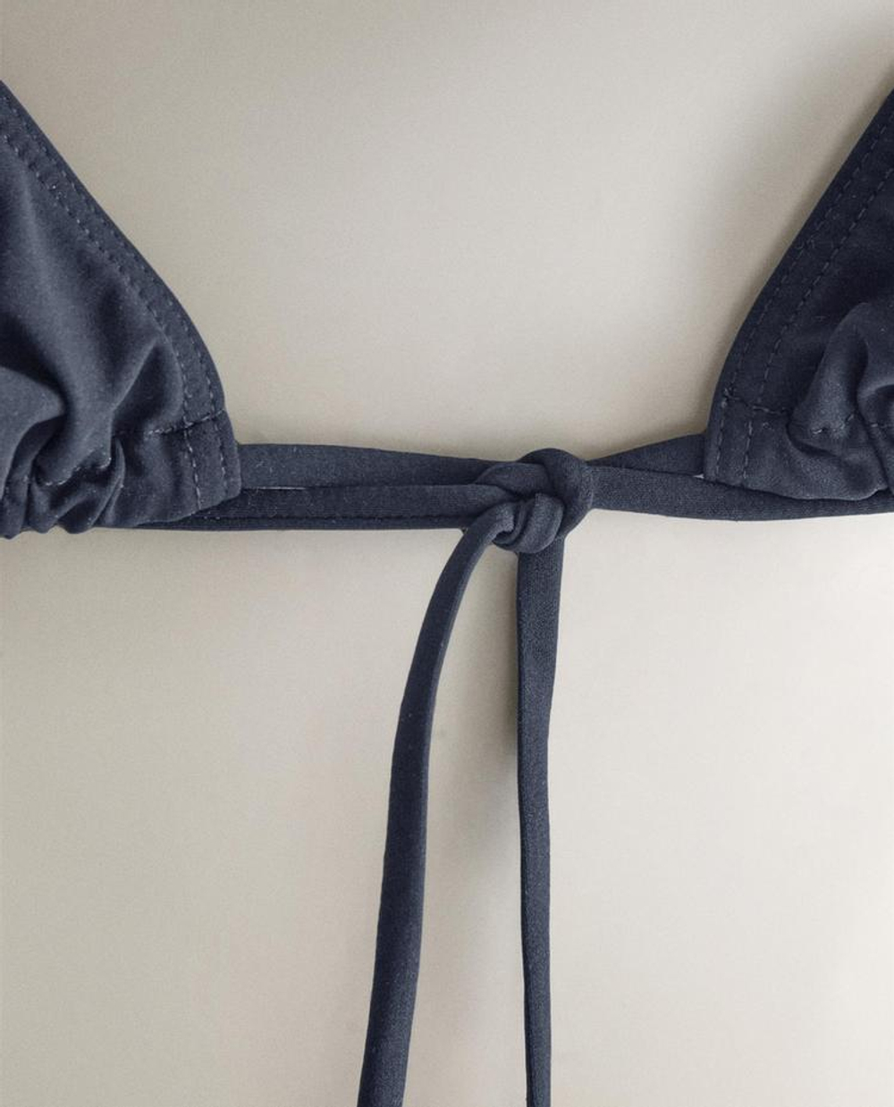 ZARA HOME БИКИНИ ТОП С ТРЕУГОЛЬНЫМИ ЧАШКАМИ, СИНИЙ