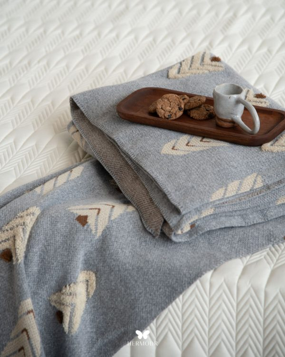 Плед Crimson Sofa Shawl Gray 200 × 250 см 130220336 Иран