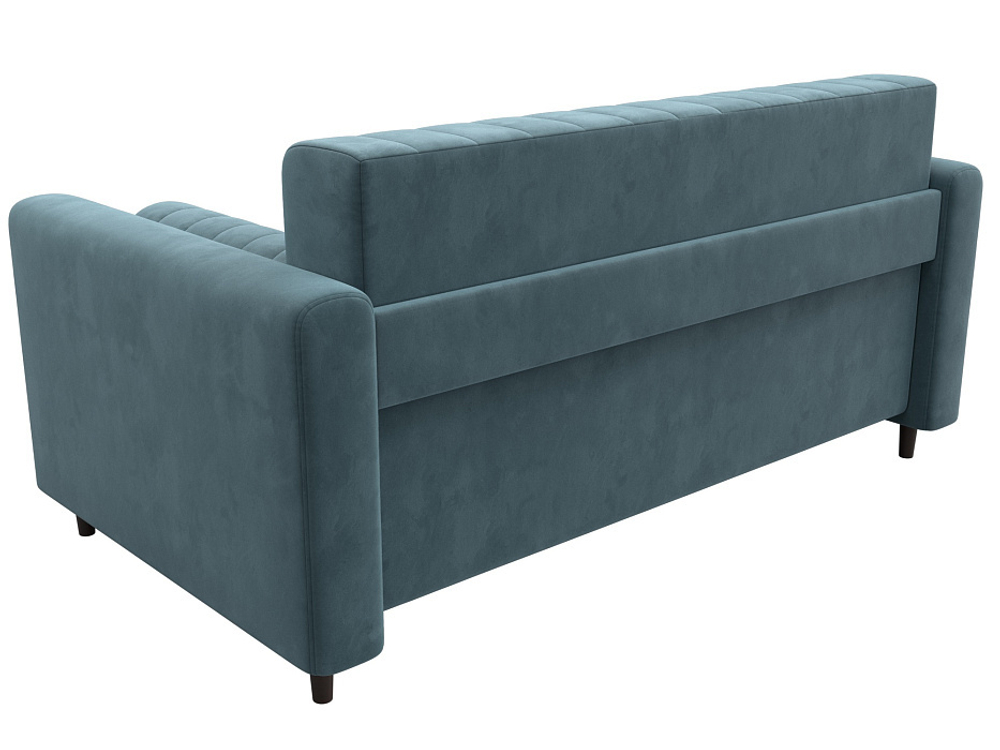 Диван прямой Лига-070 ВЕЛЮР SEVEN 113 бирюзовый