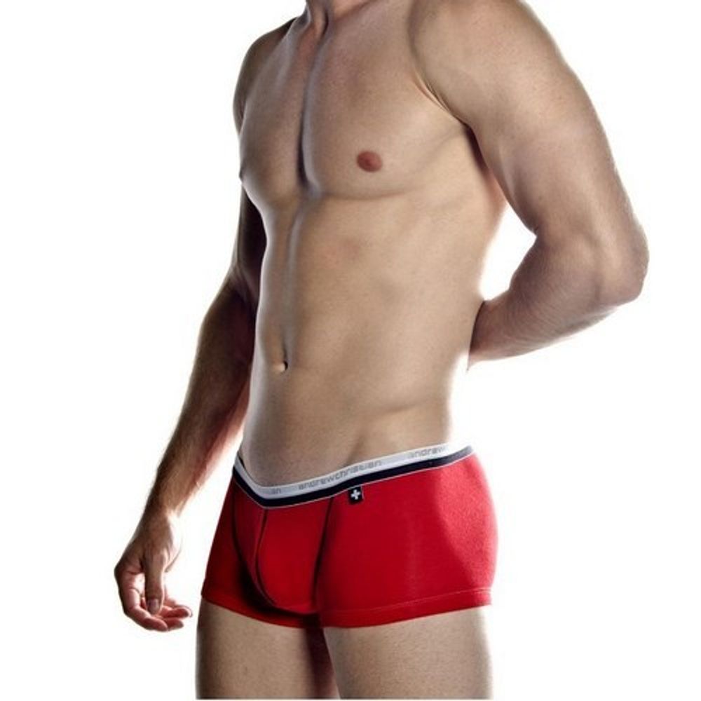 Мужские трусы боксеры красные Andrew Christian V Slim Holiday Boxer Red 13256