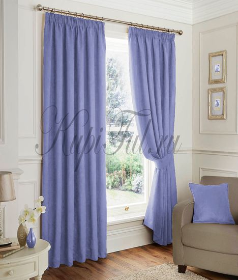 Elton (Голубой). Готовые шторы